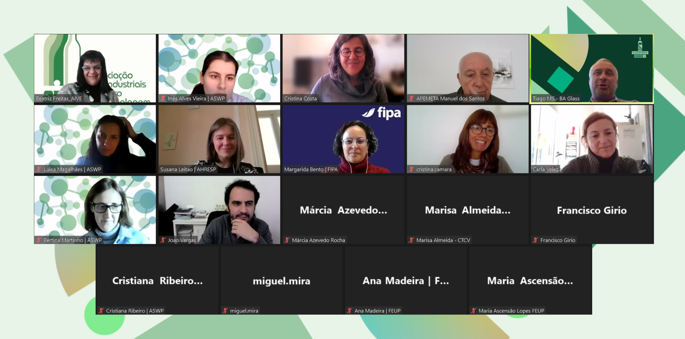 1ª Reunião da Comissão Consultiva da Plataforma Vidro+